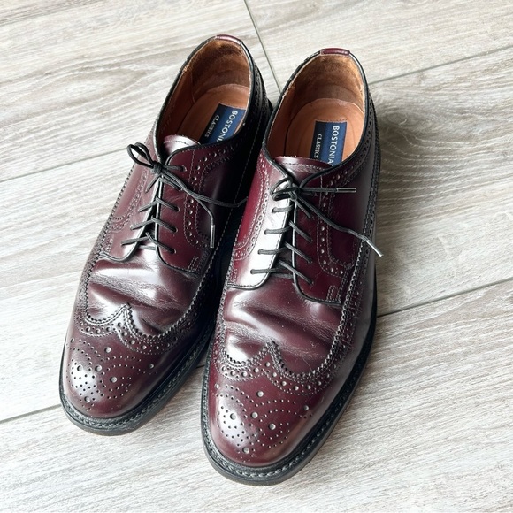 Bostonian Burgundy Longwings Dress Shoes - Picture 3 of 14